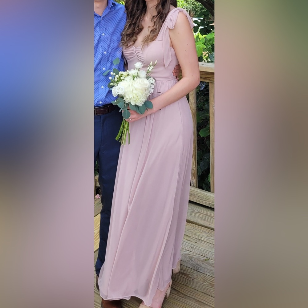 Azazie Dusty Rose Maxi Dress